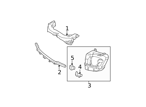 Radiator Support for 2002 Mercedes-Benz ML55 AMG #1