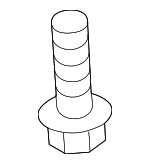 865793K000 - Body: Bumper Cover Screw for Kia: Cadenza, Carnival, EV9, Forte, Forte Koup, Forte5, K5, K900, Niro, Niro EV, Optima, Rio, Sedona, Seltos, Sorento, Soul, Soul EV, Sportage, Stinger Image