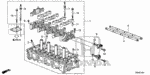 12100R40A02 - Engine: CYLINDER HEAD ASSY. for Honda Image