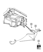 6505417AA - Electrical: Push Pin for Dodge: Viper | Jeep: Wrangler | Ram: 1500, 1500 Classic, 2500, 3500 Image