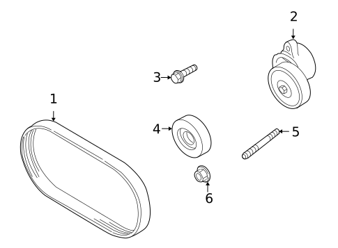 Belts & Pulleys for 2007 Suzuki SX4 #0