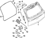 LR179401 - Body: Weather-Strip On Body for Land Rover: Range Rover Image