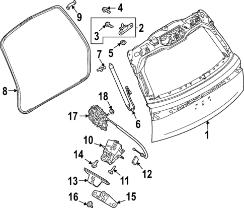 Lift Gate for 2022 Land Rover Range Rover #0