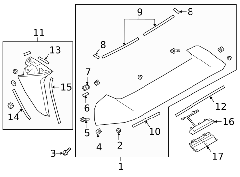 Spoiler for 2024 Subaru Outback #0
