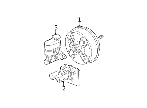 Master Cylinder - Components On Dash Panel for 2007 Chevrolet Silverado 1500 Classic #2