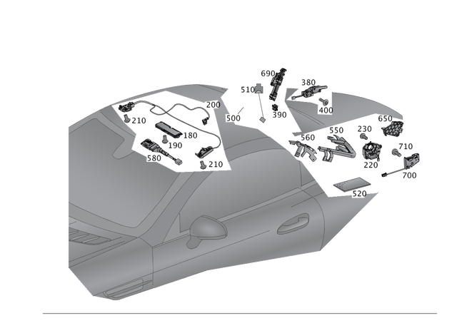 1729001005 - Hardtop: Control Unit for Mercedes-Benz Image image