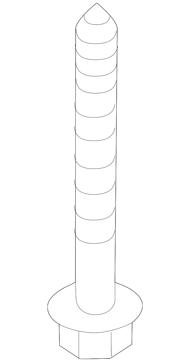 Motor Mount Lower Bolt - Porsche (N-107-765-01)