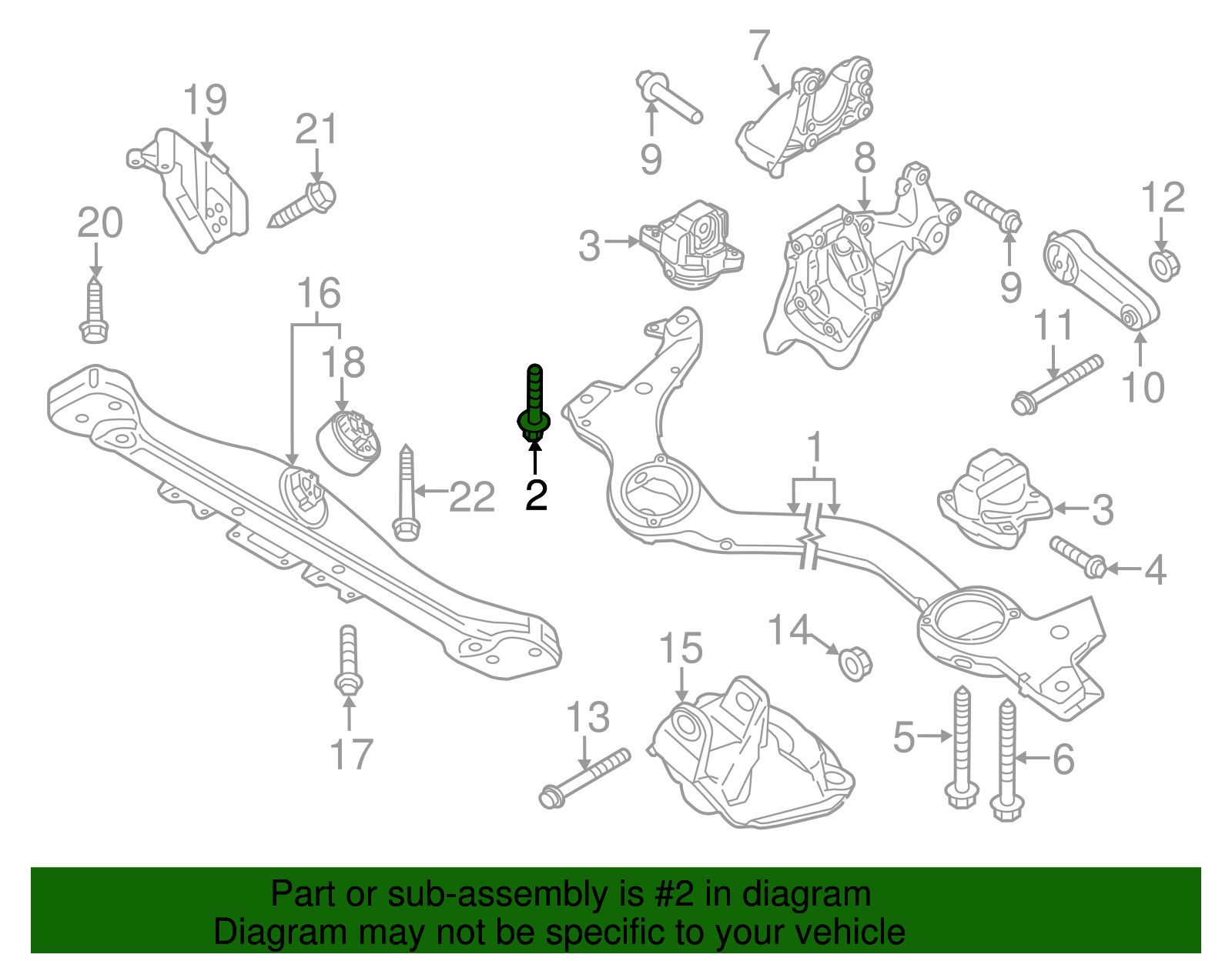 Engine Carrier Bolt - Porsche (N-910-144-02)