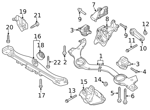 Engine & Trans Mounting for 2023 Porsche 718 Spyder #0