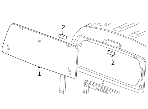 Glass - Lift Gate for 2010 Dodge Nitro #0
