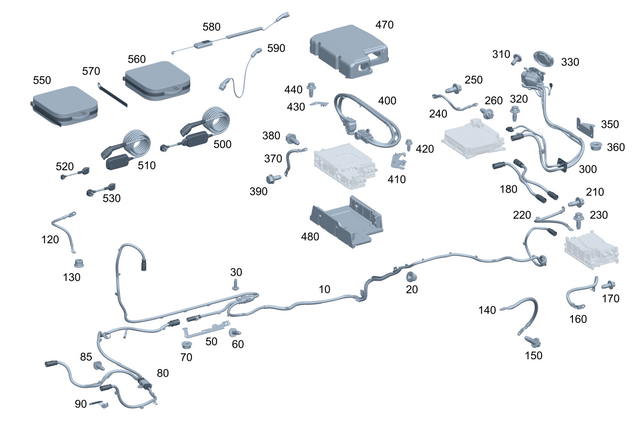 2325405122 - : Electrical Wiring Harness for Mercedes-Benz Image