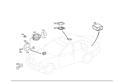 Antitheft Alarm System for 2004 Mercedes-Benz C32 AMG #0