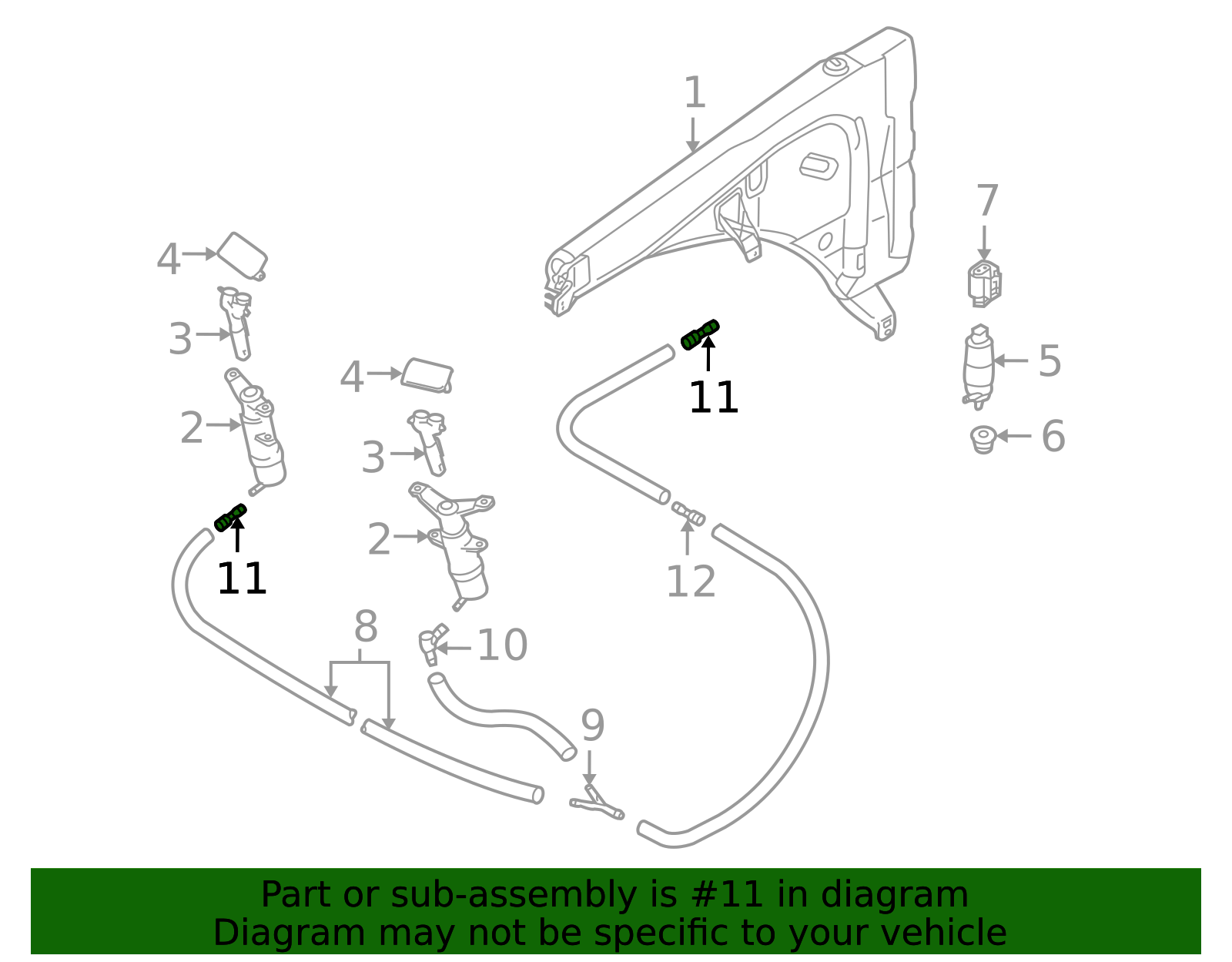 Genuine VW Audi Oil Level Sensor Harness Extension – Direct Fit 8D0-971-379-B