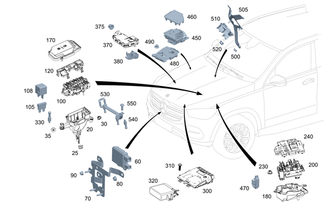 2139007229 - Electrical Equipment and Instruments: Control Unit for Mercedes-Benz Image