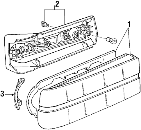 Tail Lamps for 1987 BMW 325i #1