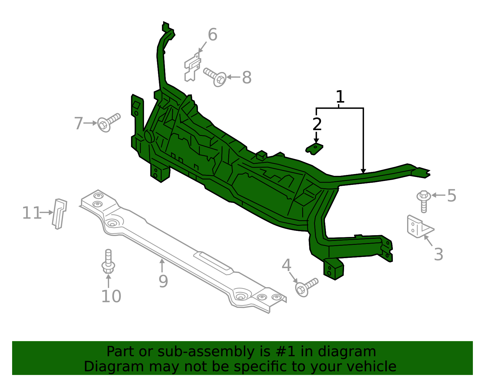 NK3Z-8A284-A - Mount Panel 2015-2021 Ford | Ford Parts Direct