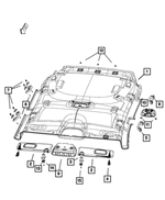 1UB78HDAAD - : Illuminated Visor, Right for Mopar Image