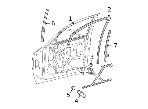 Front Door for 2003 Dodge Dakota #0