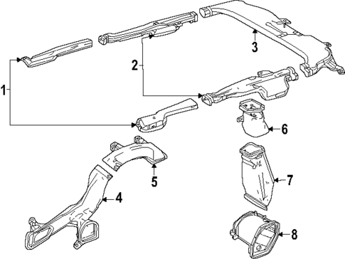 Ducts for 2024 Lexus GX550 #1