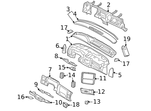 Instrument Panel for 2009 Mitsubishi Raider #0