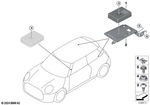 65152622724 - Communication Systems: Holder Right Rear for Mini: Cooper, Cooper C, Cooper S, Cooper SE, JCW, JCW GP Image image