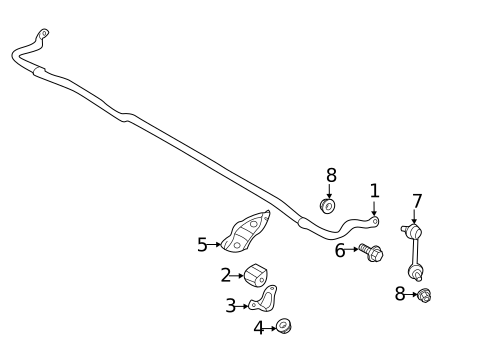 Stabilizer Bar & Components for 2021 Subaru Forester #0