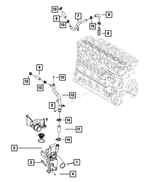 68051737AA - : Water Inlet Connector for Mopar Image