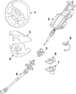 LR058006 - Steering: Steering Wheel for Land Rover: Range Rover Image