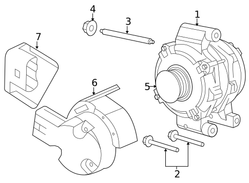 Alternator for 2009 Mazda Tribute #0