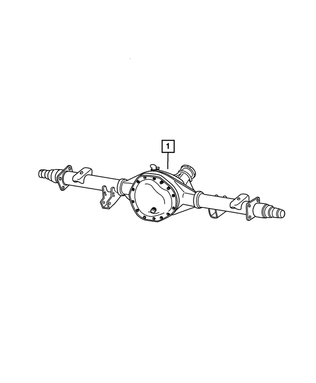 52121634AG - Rear Axle: Service Rear Axle for Mopar Image