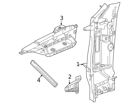 Hinge Pillar for 2025 Chevrolet Blazer EV #0