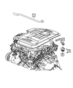 68413347AB - Engine: Make Up Air Hose for Mopar Image