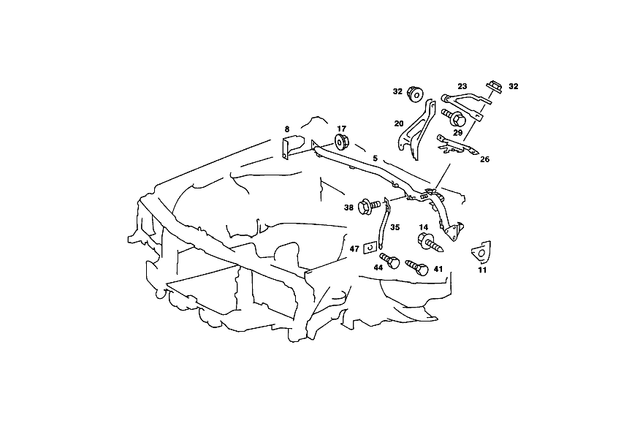 2016201886 - Front Panel: Support for Mercedes-Benz: 190D, 190E Image image