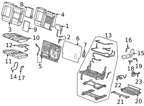 Heated Seats for 2023 Chevrolet Tahoe #2