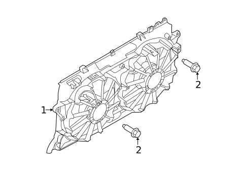 Cooling Fan, Clutch & Motor for 2012 Ford F-150 #0