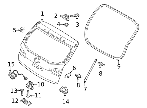 Gate & Hardware for 2011 Kia Forte #0