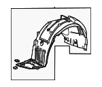 74150T60A00 - Body: Fender Liner for Honda Image