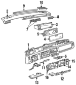 12537078 - Body: Instrument Panel for Cadillac: 60 Special, DeVille, Fleetwood Image