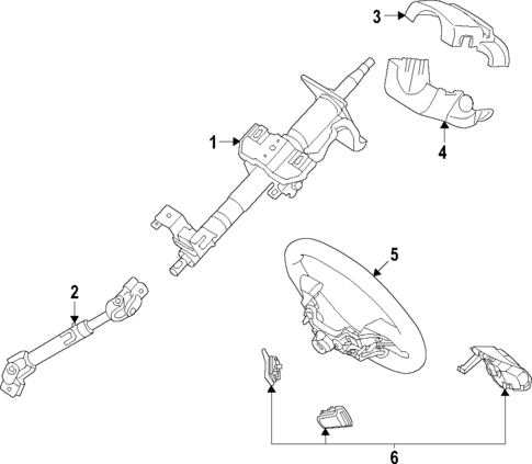 Steering Column for 2019 Hyundai Ioniq #0
