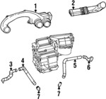 F8RZ19B680CA - Body: Duct for Mercury: Cougar Image