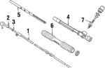 26045042 - Steering: Tie Rod for Buick: Skyhawk, Skylark, Somerset, Somerset Regal | Cadillac: Cimarron | Chevrolet: Beretta, Cavalier, Corsica | Oldsmobile: Achieva, Calais, Firenza | Pontiac: Grand Am, J2000 Sunbird, Sunbird Image