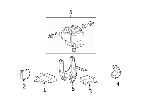 ABS Components for 2009 Lexus IS250 #0