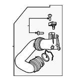 13715A71433 - Engine: Pressure Hose for BMW Image
