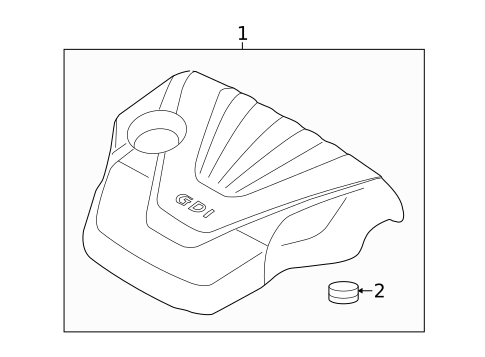 Engine Appearance Cover for 2018 Kia Soul #0