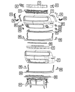 68258746AB - Frame, Bumper and Fascia: Front Air Dam for Mopar Image