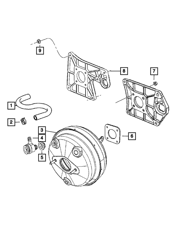 52060411AB - : Brake Booster Bracket, Mounting for Mopar Image