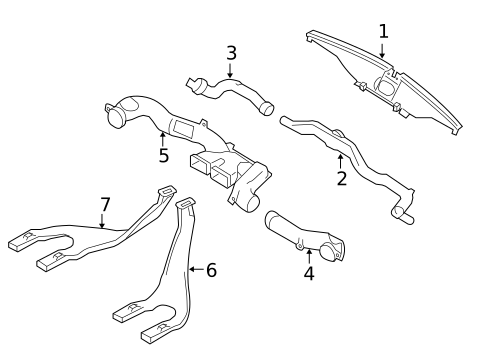 Ducts for 2005 Saab 9-2X #0