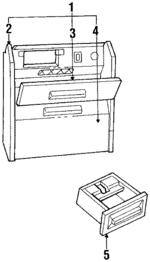 4636744 - Body: Console Assembly for Chrysler: Town &amp; Country | Dodge: Caravan, Grand Caravan, Mini Ram Image