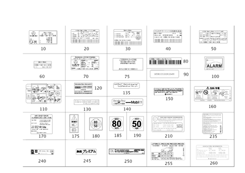 Type Plate, Guide Signs for 2017 Mercedes-Benz CLS63 AMG S #0