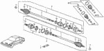 44306SB0622 - : Drive Shaft Assembly, L for Honda Image